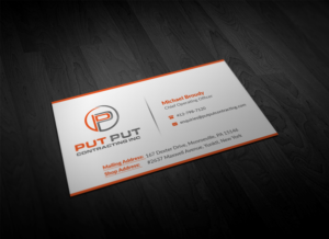 Business Card Design by Pointless Pixels India for Put Put Contracting Inc | Design: #11765082