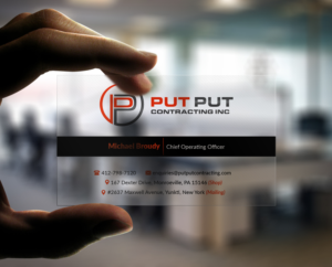 Business Card Design by Pointless Pixels India for Put Put Contracting Inc | Design: #11767742