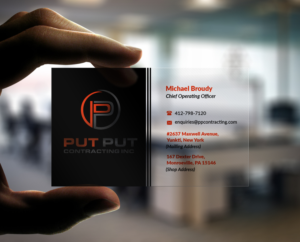 Business Card Design by Pointless Pixels India for Put Put Contracting Inc | Design: #11767753