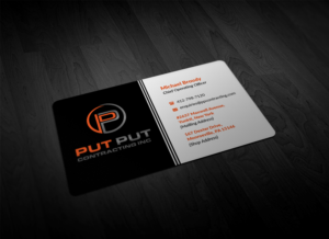 Business Card Design by Pointless Pixels India for Put Put Contracting Inc | Design: #11767769