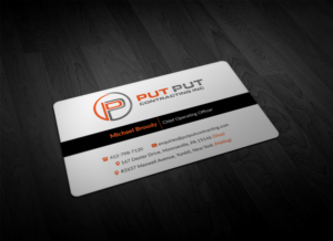 Business Card Design by Pointless Pixels India for Put Put Contracting Inc | Design: #11767770