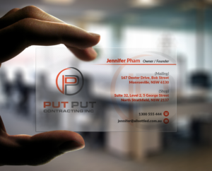 Business Card Design by Pointless Pixels India for Put Put Contracting Inc | Design: #11767887