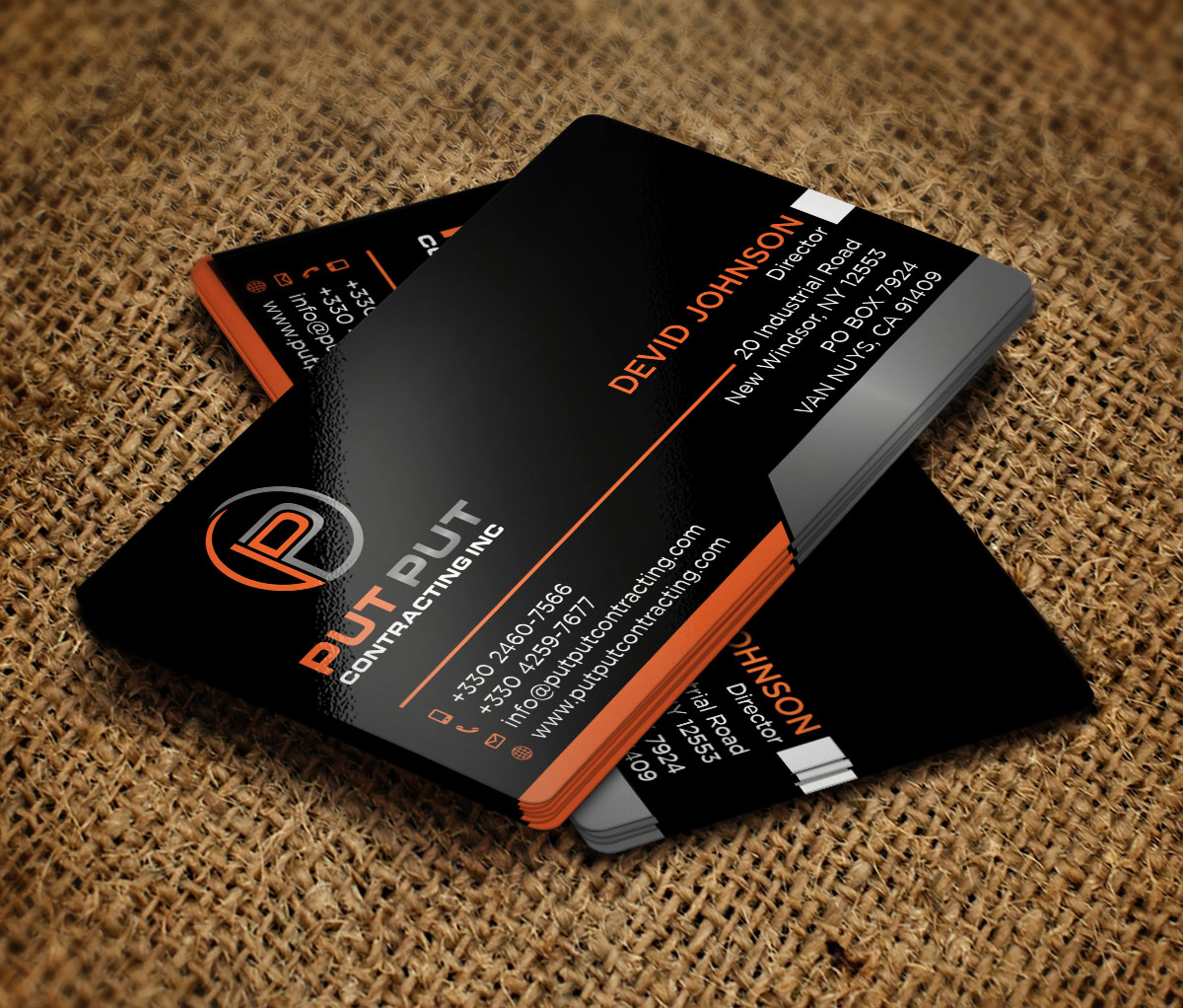 Business Card Design by Verified artistry (Design garden) for Put Put Contracting Inc | Design #11764090