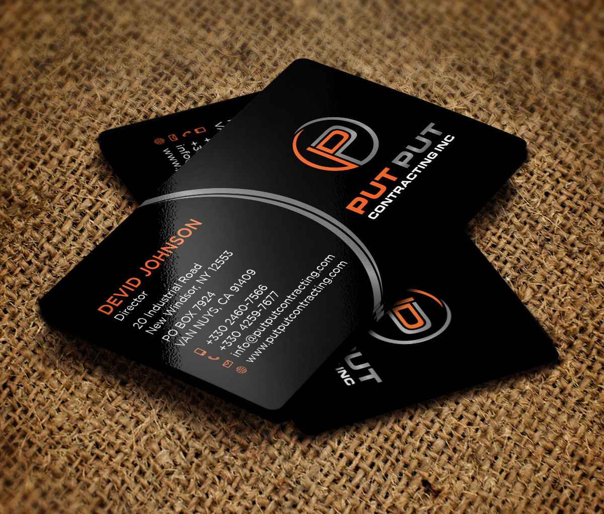 Design de Carte de Visite par Verified artistry (Design garden) pour Put Put Contracting Inc | Design #11764097
