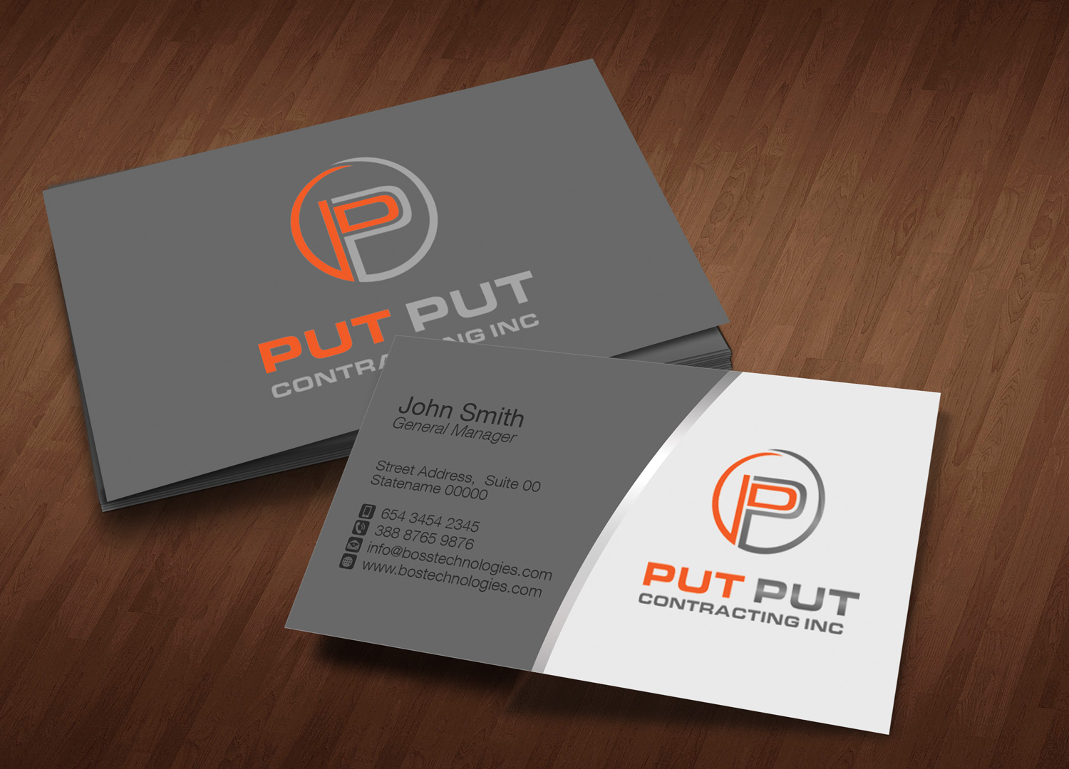 Design de Carte de Visite par Bran Design pour Put Put Contracting Inc | Design #11770814