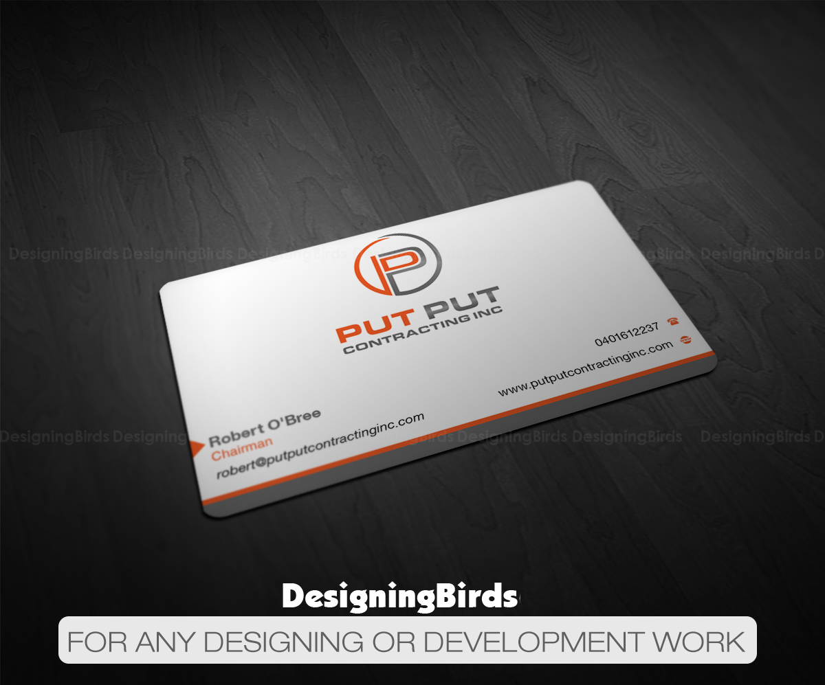 Business Card Design by Designing Birds for Put Put Contracting Inc | Design #11792938