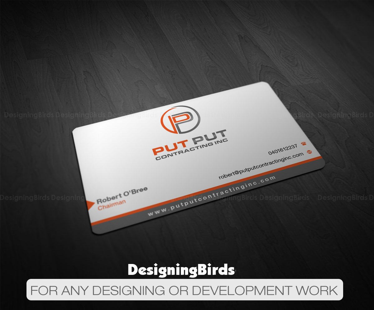 Business Card Design by Designing Birds for Put Put Contracting Inc | Design #11792940