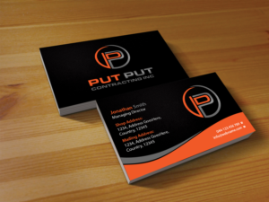 Business Card Design by Creations Box 2015 for Put Put Contracting Inc | Design: #11772488