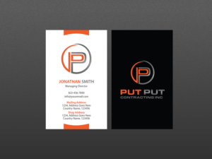 Business Card Design by Creations Box 2015 for Put Put Contracting Inc | Design: #11772495