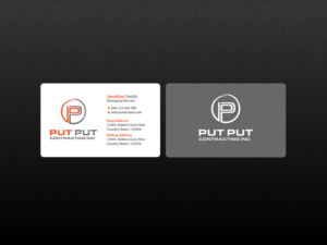 Business Card Design by Creations Box 2015 for Put Put Contracting Inc | Design: #11772499