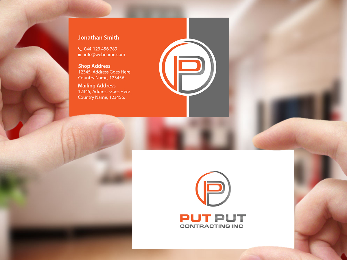 Visitenkarten-Design von Creations Box 2015 für Put Put Contracting Inc | Design #11772515