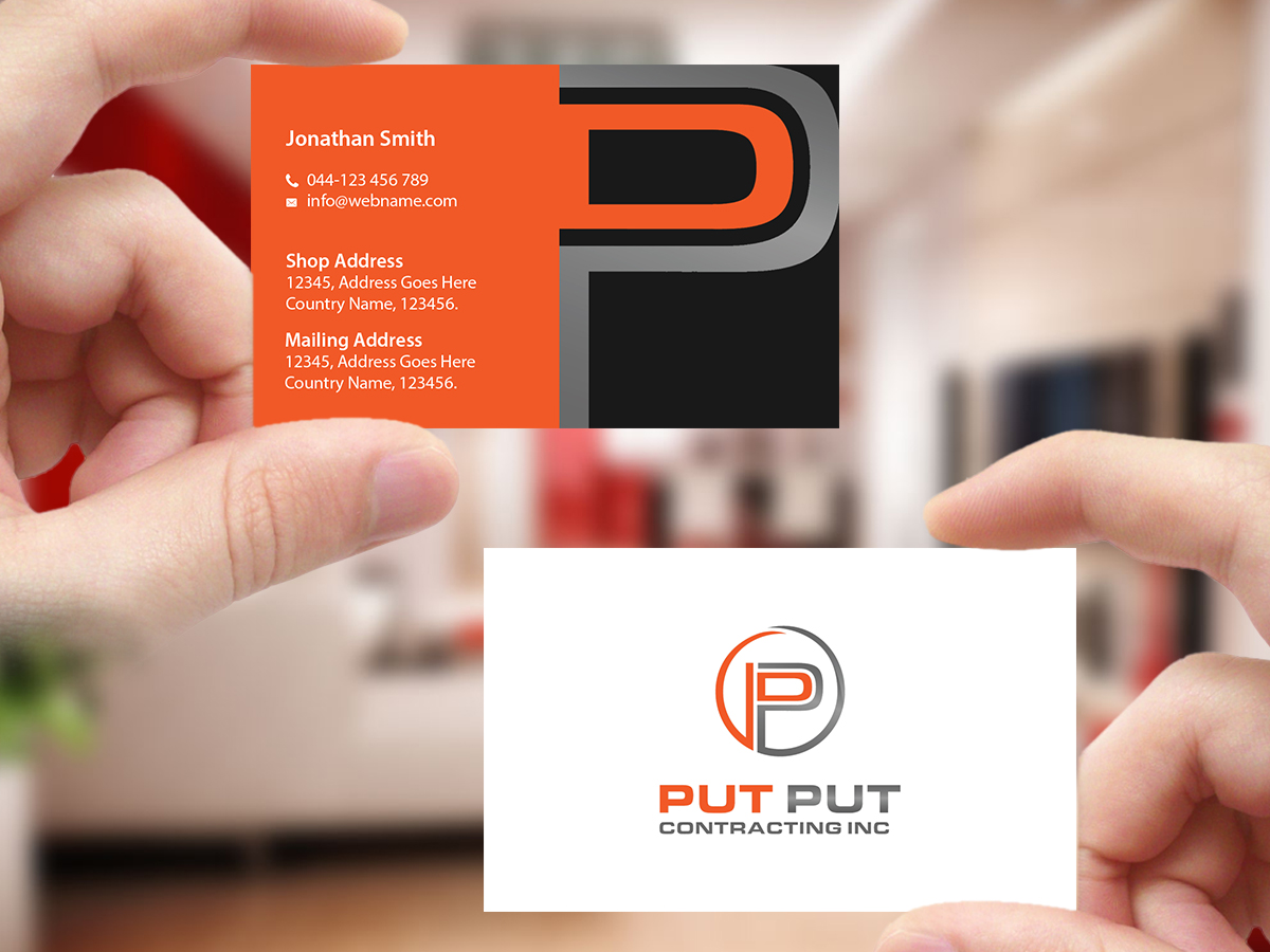 Design de Carte de Visite par Creations Box 2015 pour Put Put Contracting Inc | Design #11772517