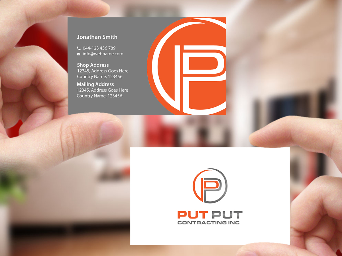 Business Card Design by Creations Box 2015 for Put Put Contracting Inc | Design #11772518