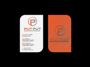 Business Card Design by Creations Box 2015 for Put Put Contracting Inc | Design: #11772524