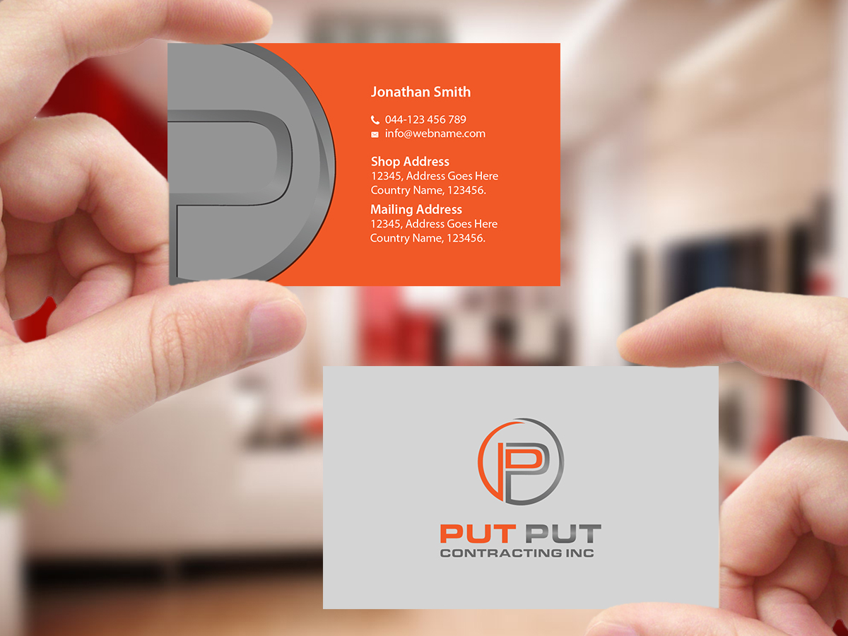 Business Card Design by Creations Box 2015 for Put Put Contracting Inc | Design #11772527