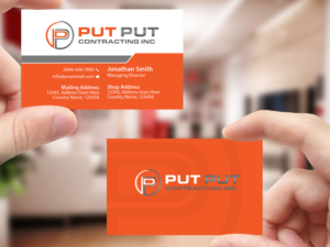 Business Card Design by Creations Box 2015 for Put Put Contracting Inc | Design: #11772529