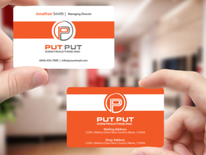 Business Card Design by Creations Box 2015 for Put Put Contracting Inc | Design: #11772531