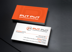 Business Card Design by Creations Box 2015 for Put Put Contracting Inc | Design: #11772533