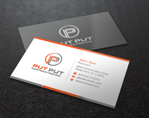 Business Card Design by Brand aid for Put Put Contracting Inc | Design: #11771431