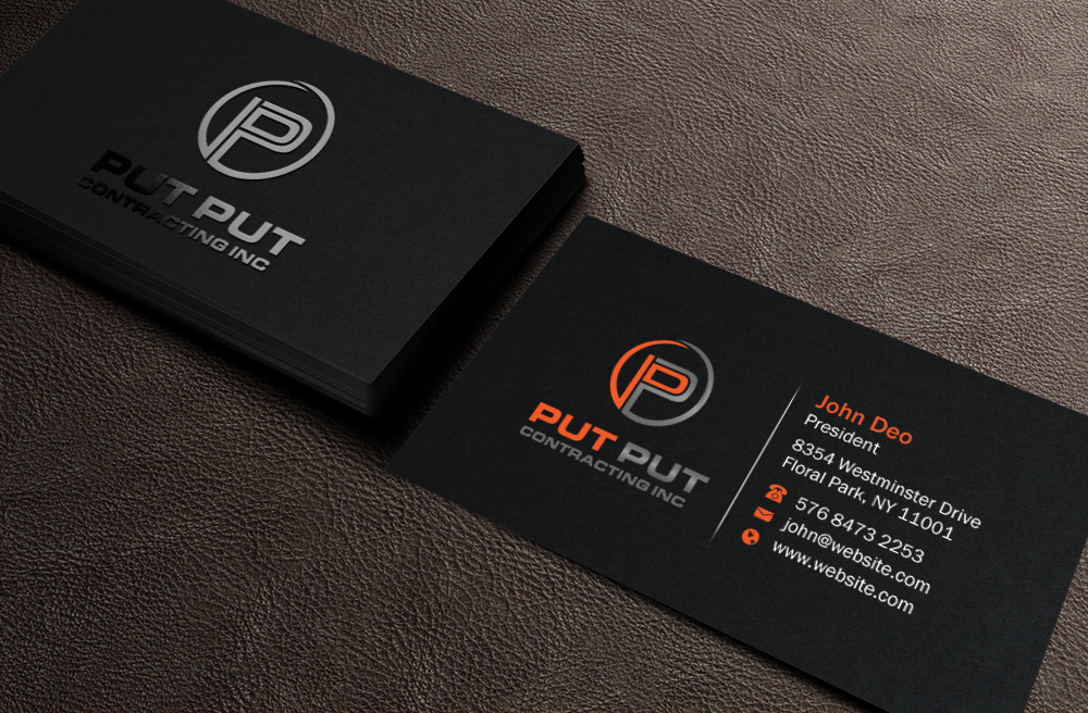 Business Card Design by Brand aid for Put Put Contracting Inc | Design #11771439