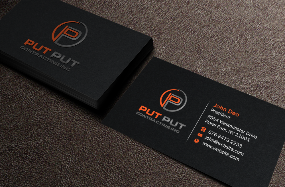 Design de Carte de Visite par Brand aid pour Put Put Contracting Inc | Design #11771441