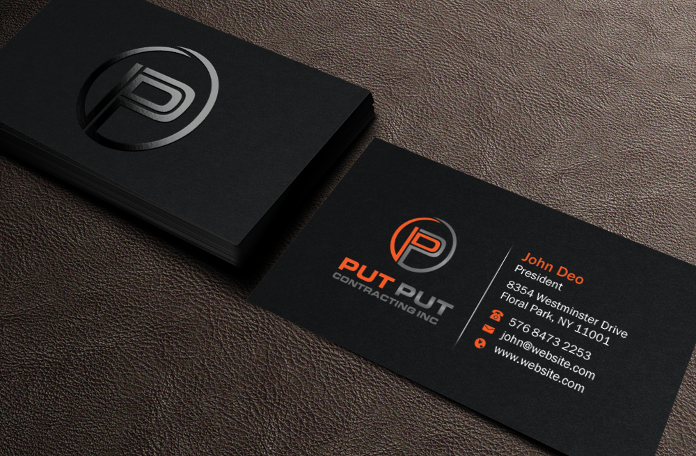Visitenkarten-Design von Brand aid für Put Put Contracting Inc | Design #11771442
