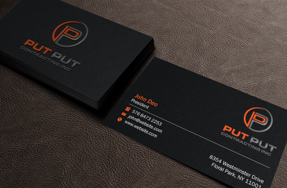 Business Card Design by Brand aid for Put Put Contracting Inc | Design #11771444