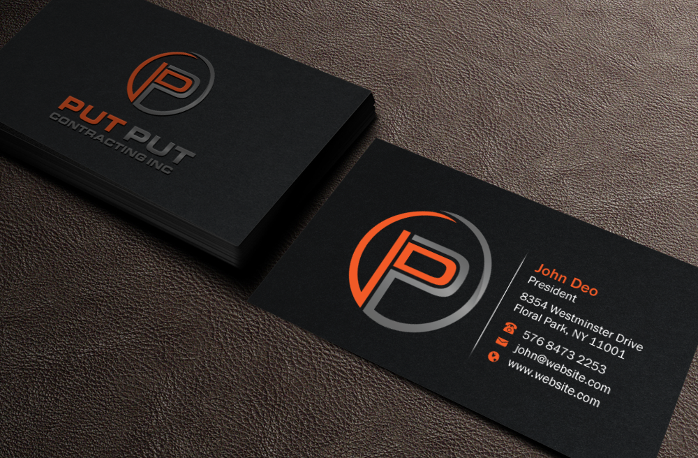 Design de Carte de Visite par Brand aid pour Put Put Contracting Inc | Design #11771445