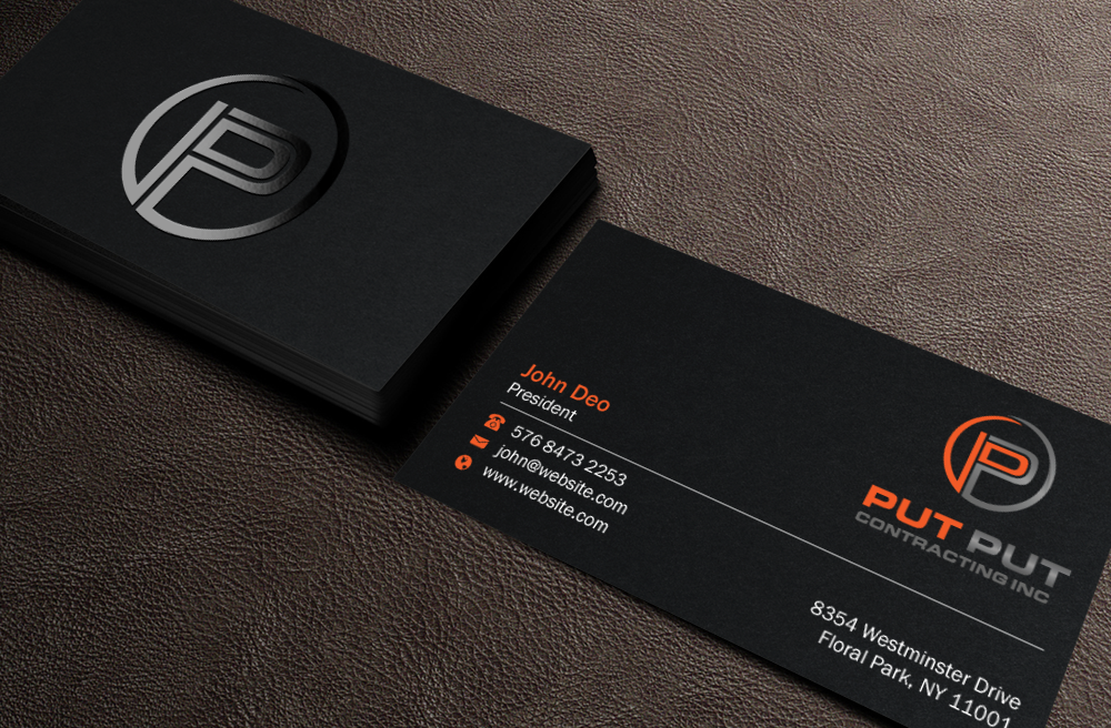 Business Card Design by Brand aid for Put Put Contracting Inc | Design #11771446