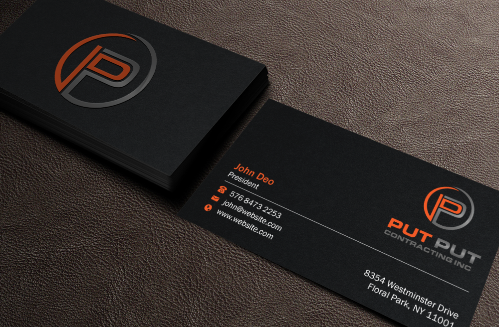 Visitenkarten-Design von Brand aid für Put Put Contracting Inc | Design #11771447