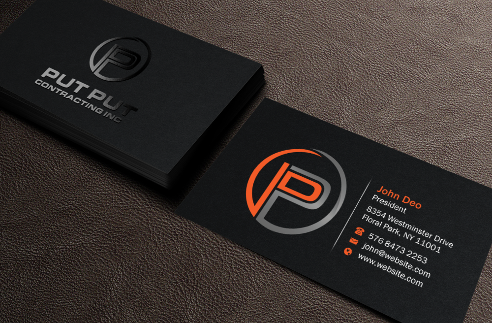 Business Card Design by Brand aid for Put Put Contracting Inc | Design #11771448
