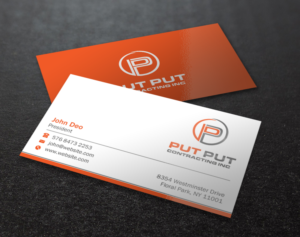 Business Card Design by Brand aid for Put Put Contracting Inc | Design: #11771449