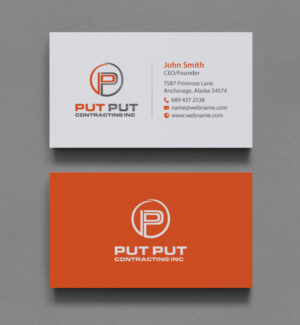 Business Card Design by chandrayaan.creative for Put Put Contracting Inc | Design #11770122