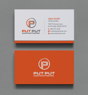 Business Card Design by chandrayaan.creative for Put Put Contracting Inc | Design: #11770124