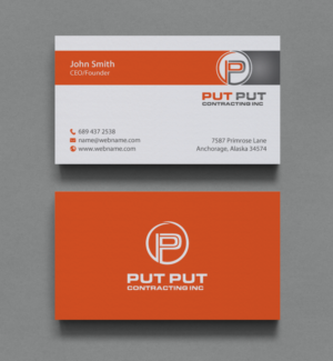 Business Card Design by chandrayaan.creative for Put Put Contracting Inc | Design: #11770146