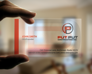 Business Card Design by chandrayaan.creative for Put Put Contracting Inc | Design: #11770160
