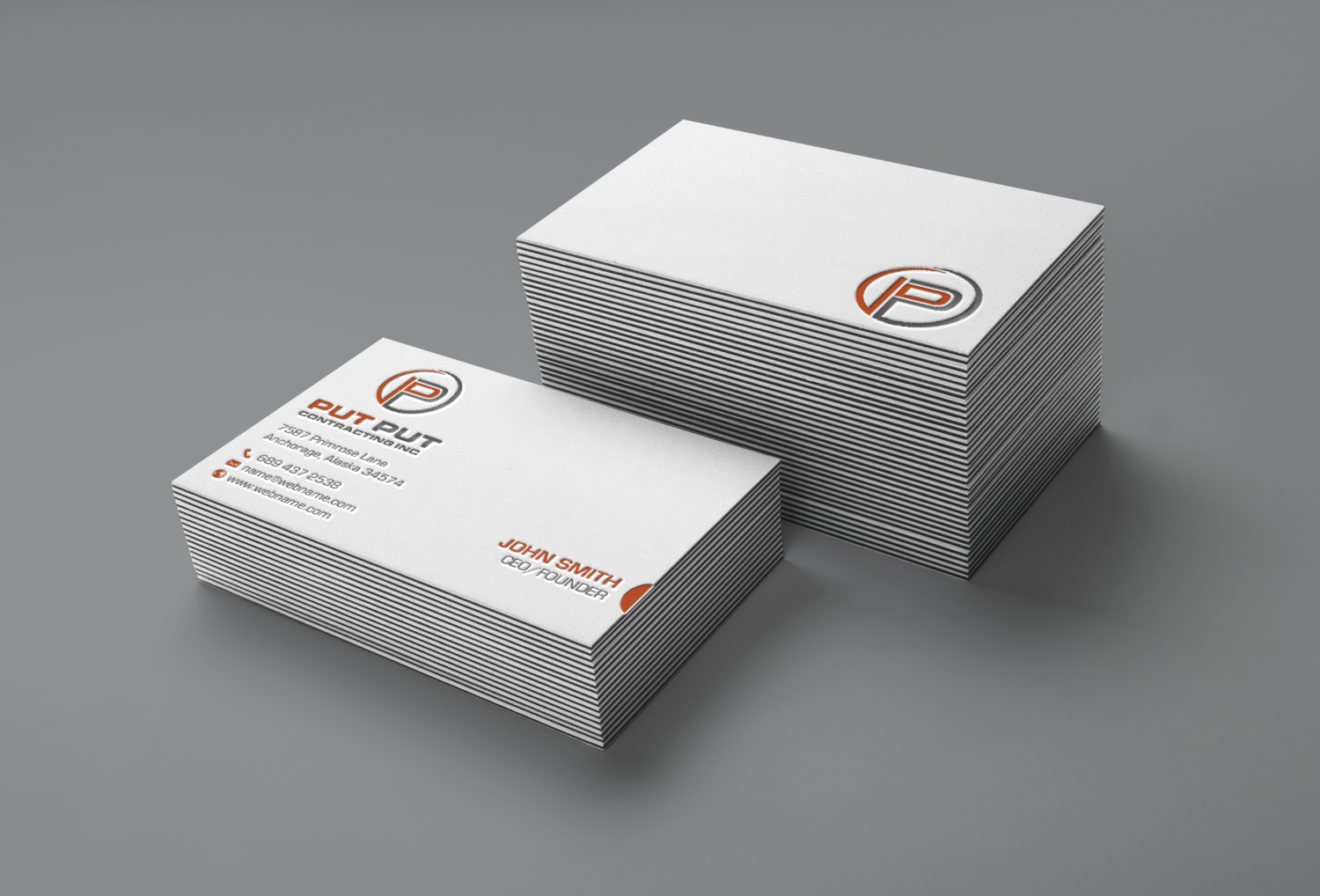 Business Card Design by chandrayaan.creative for Put Put Contracting Inc | Design #11770168