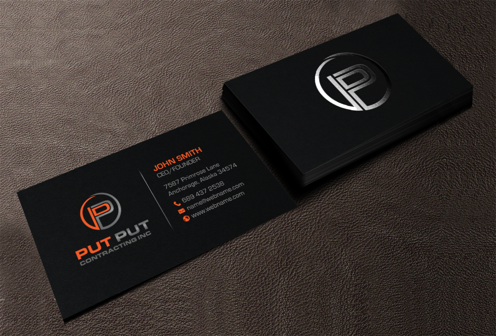 Business Card Design by chandrayaan.creative for Put Put Contracting Inc | Design #11770170