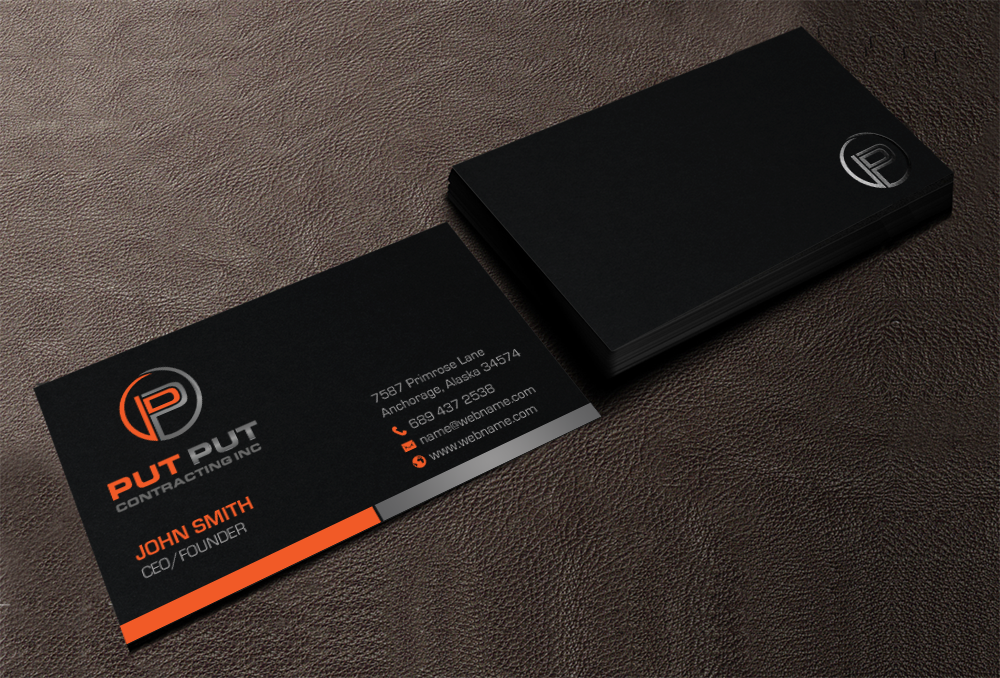 Visitenkarten-Design von chandrayaan.creative für Put Put Contracting Inc | Design #11770171
