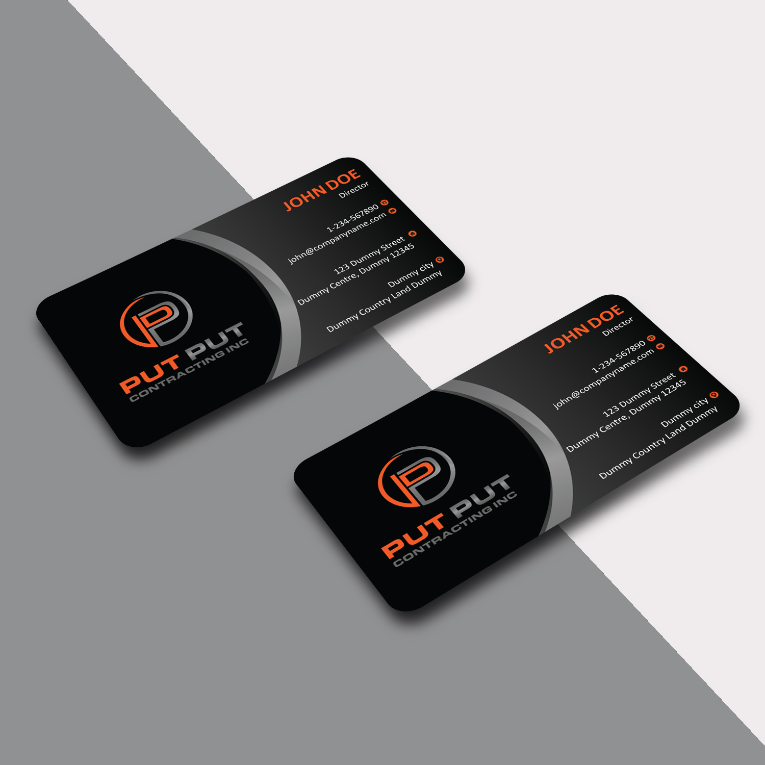 Business Card Design by Creative Jiniya for Put Put Contracting Inc | Design #11764596