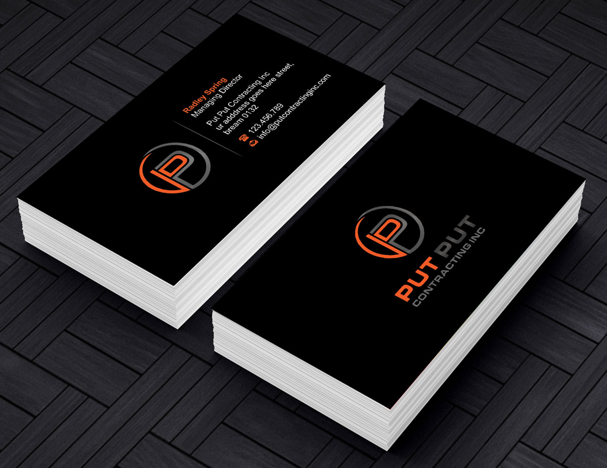 Design de Carte de Visite par alpesh9520 pour Put Put Contracting Inc | Design #11768637
