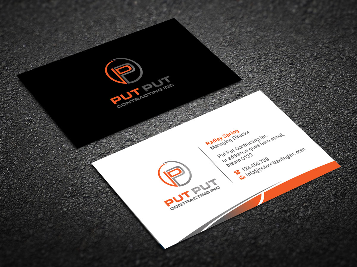 Diseño de Tarjeta de Presentación por alpesh9520 para Put Put Contracting Inc | Diseño #11768647