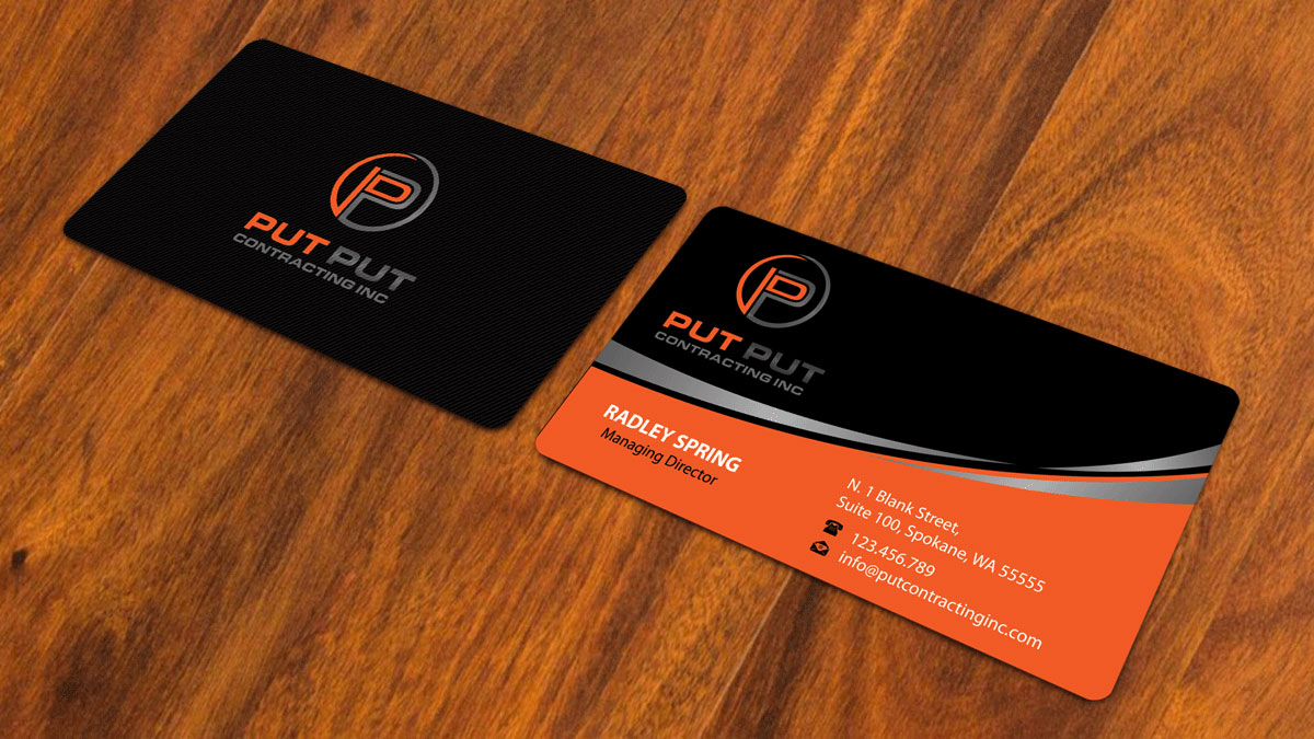 Visitenkarten-Design von alpesh9520 für Put Put Contracting Inc | Design #11769850