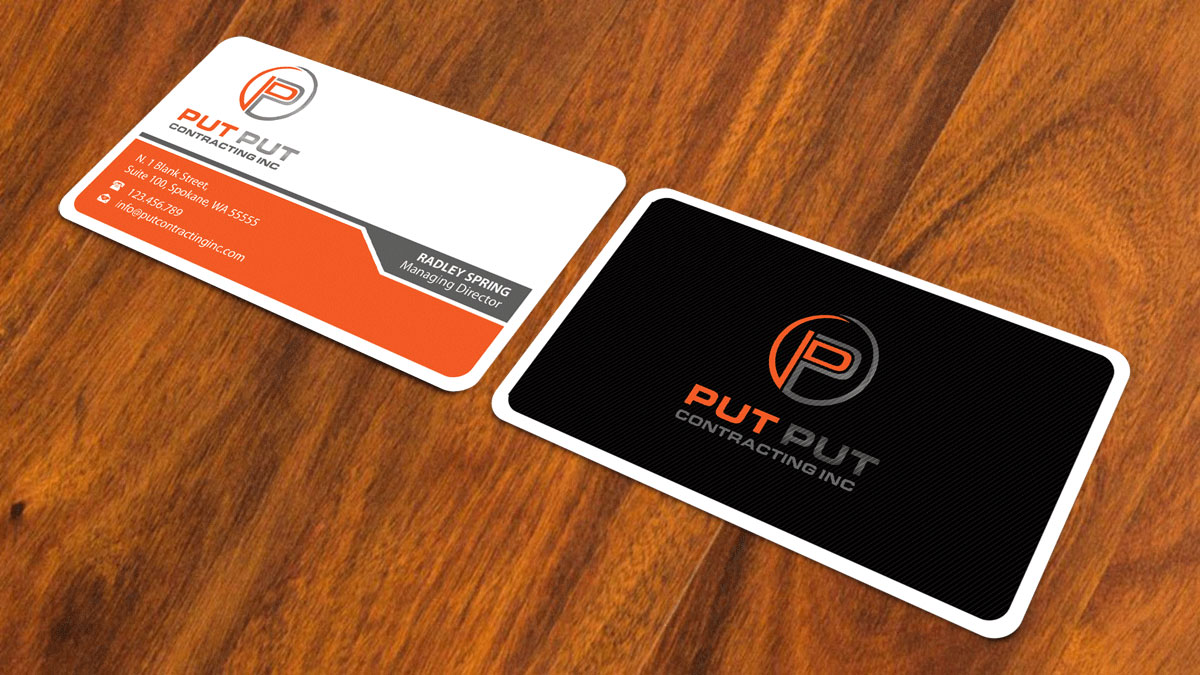 Business Card Design by alpesh9520 for Put Put Contracting Inc | Design #11769851