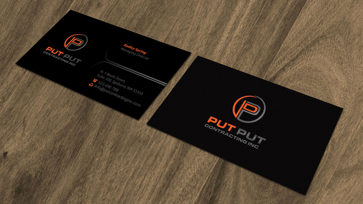 Visitenkarten-Design von alpesh9520 für Put Put Contracting Inc | Design #11769852