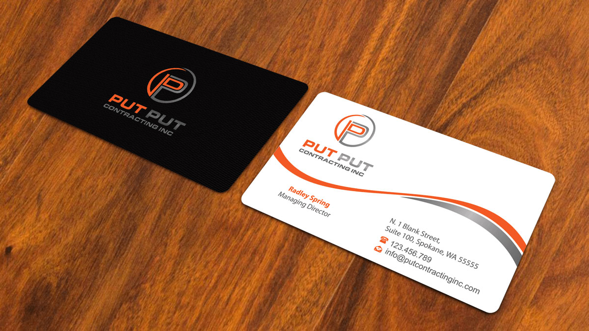 Visitenkarten-Design von alpesh9520 für Put Put Contracting Inc | Design #11769853