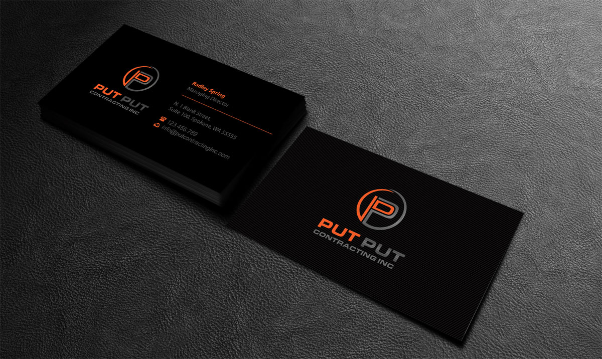 Business Card Design by alpesh9520 for Put Put Contracting Inc | Design #11769854