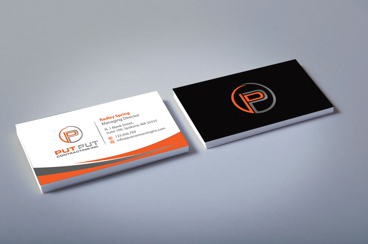 Business Card Design by alpesh9520 for Put Put Contracting Inc | Design #11772003
