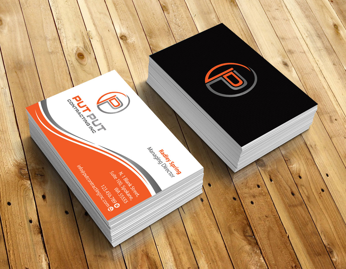 Diseño de Tarjeta de Presentación por alpesh9520 para Put Put Contracting Inc | Diseño #11772012