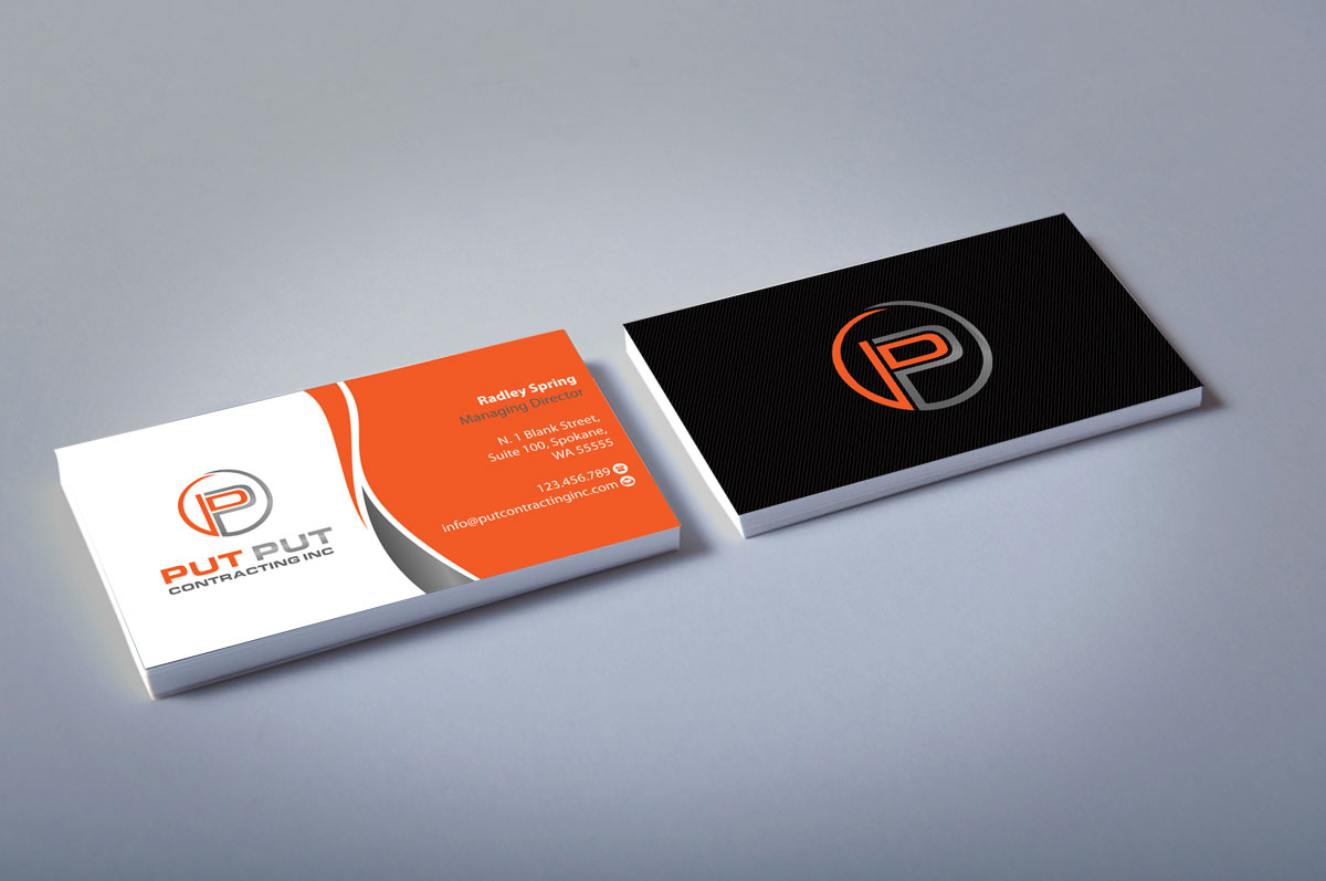 Business Card Design by alpesh9520 for Put Put Contracting Inc | Design #11772014